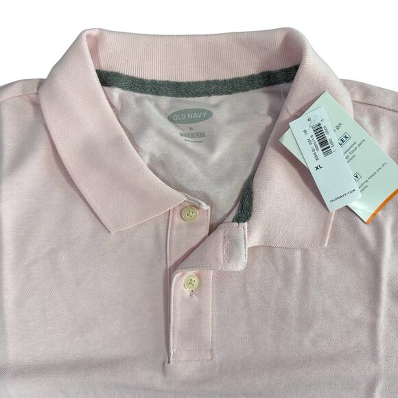 Old Navy Men's Short Sleeve Pink Core Polo Shirt Size XL - Picture 5 of 6